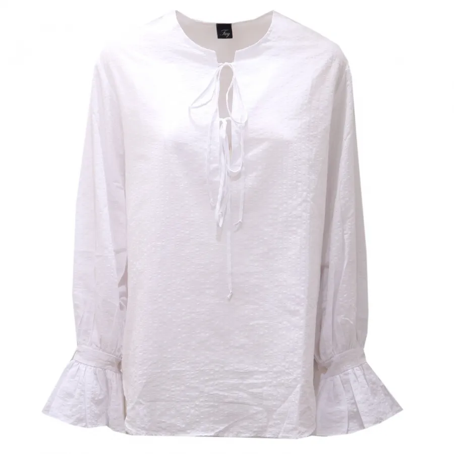 3460AE camicia donna FAY cotton/linen white shirt woman