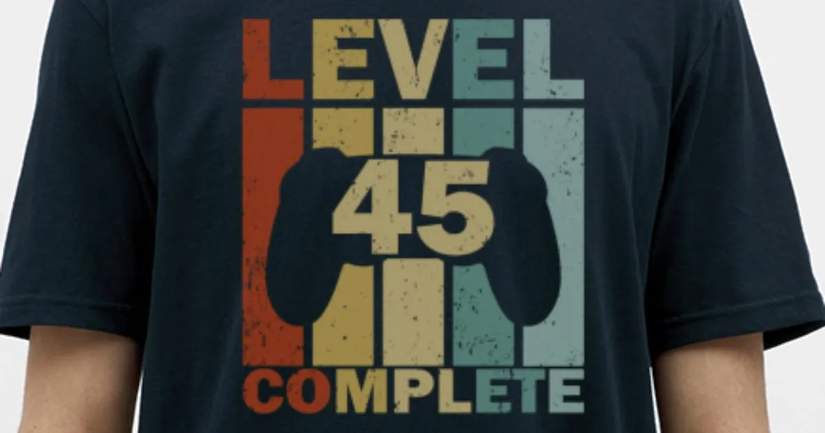 '45. Geburtstag Geschenk Gamer 1976' Maglietta uomo 