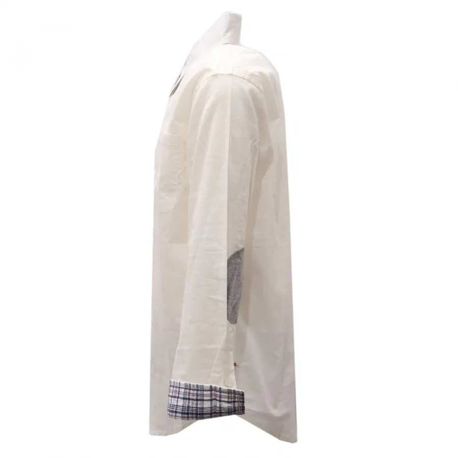 5442AE camicia bimbo boy HITCH-HIKER off white cotton shirt kids