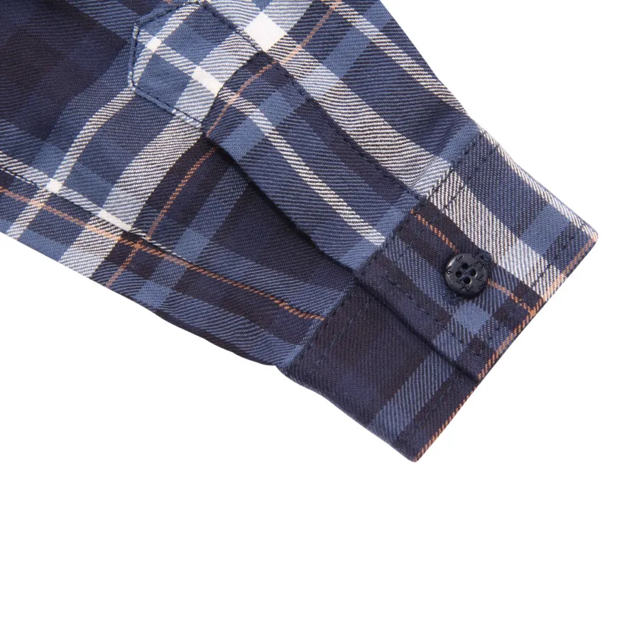 7909AP camicia bimbo IL GUFO boy kids shirt blue