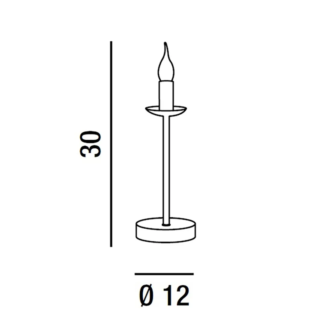 Abat-jour classica Perenz DUCALE 6268 TO E14 LED lampada tavolo