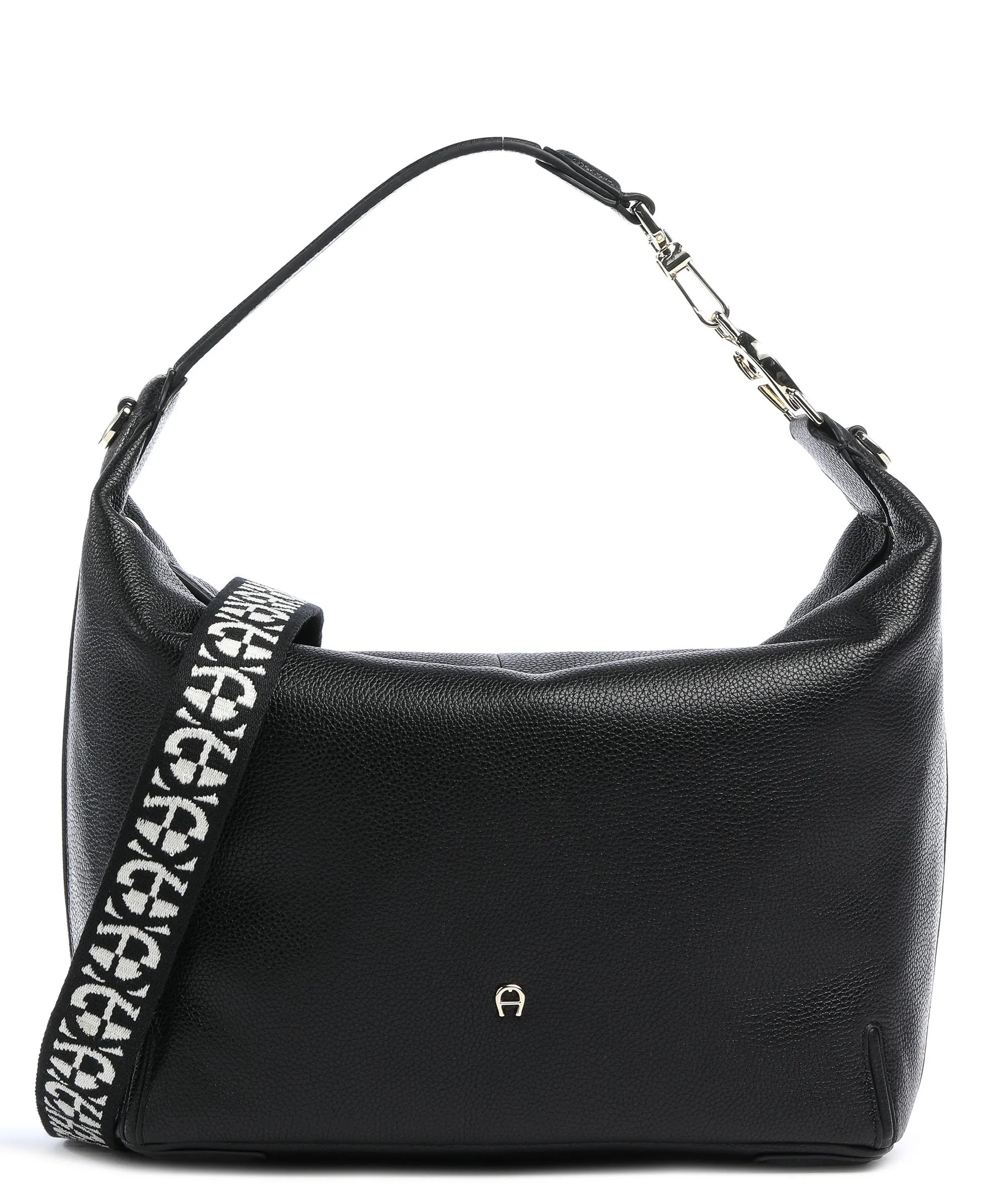  Aigner Palermo M Borsa hobo pelle di vacchetta grana nero  