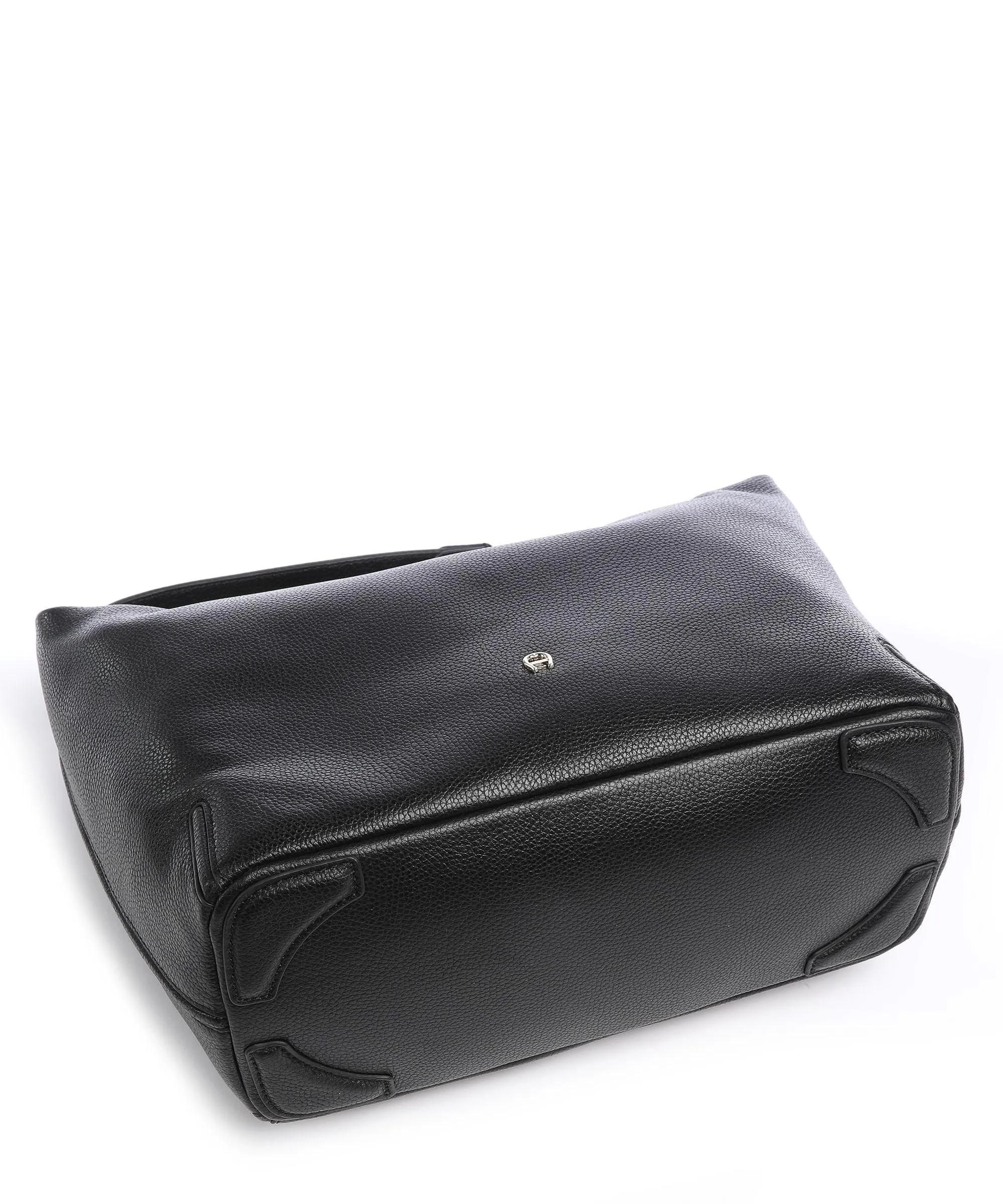  Aigner Palermo M Borsa hobo pelle di vacchetta grana nero  