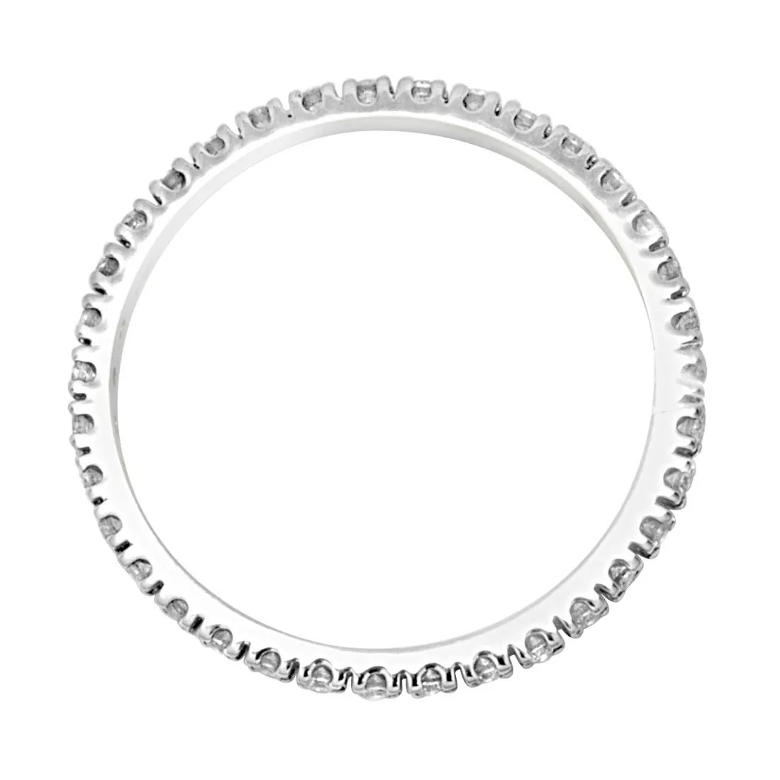 Anello Eternity Oro&Co in oro bianco e diamanti ct. 0.24