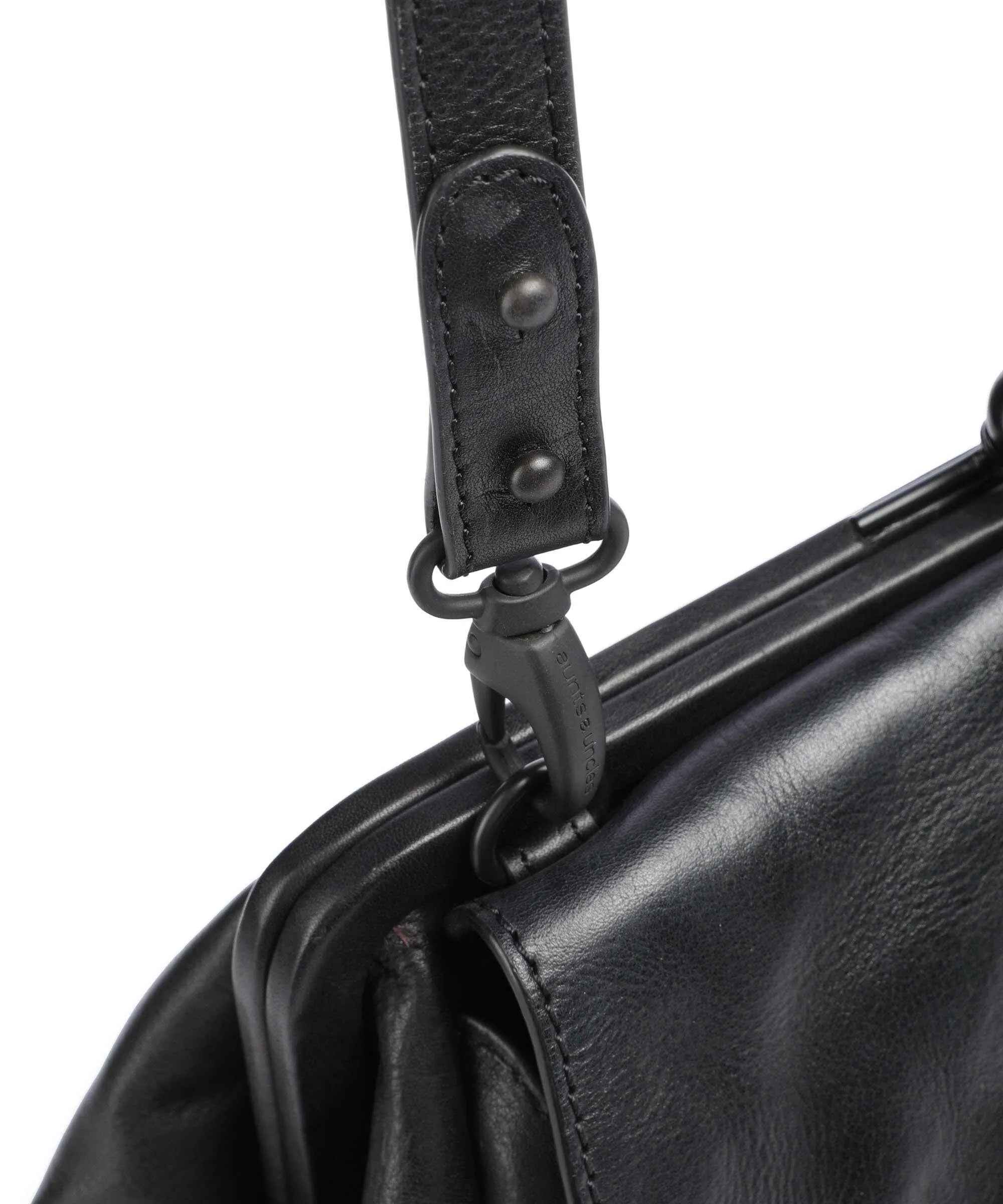  Aunts & Uncles Grandma's Luxury Club Mrs. Mousse Borsa a spalla pelle di vacchetta finemente grana nero  