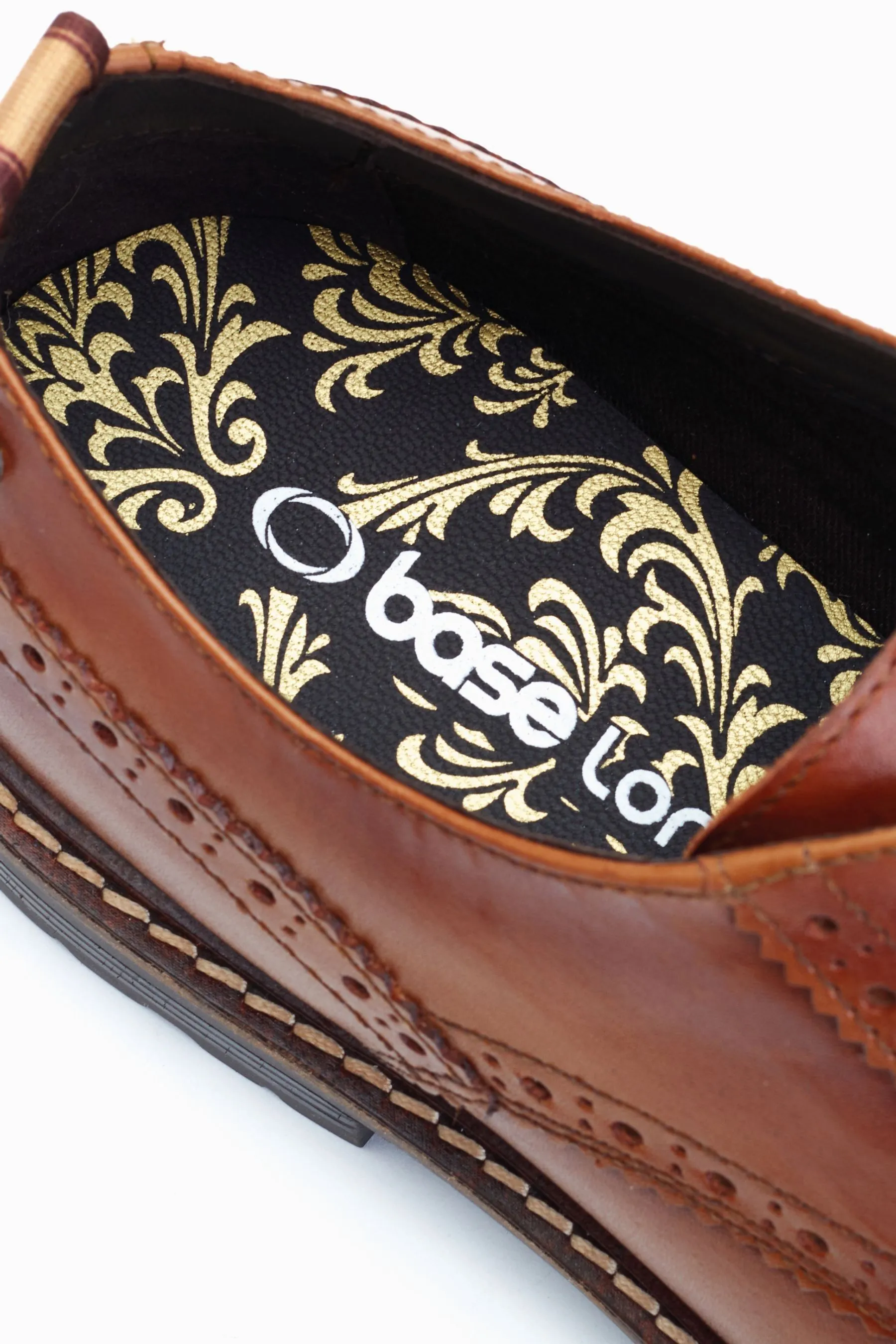 Base London Jagger Stringato Brogue Scarpe    