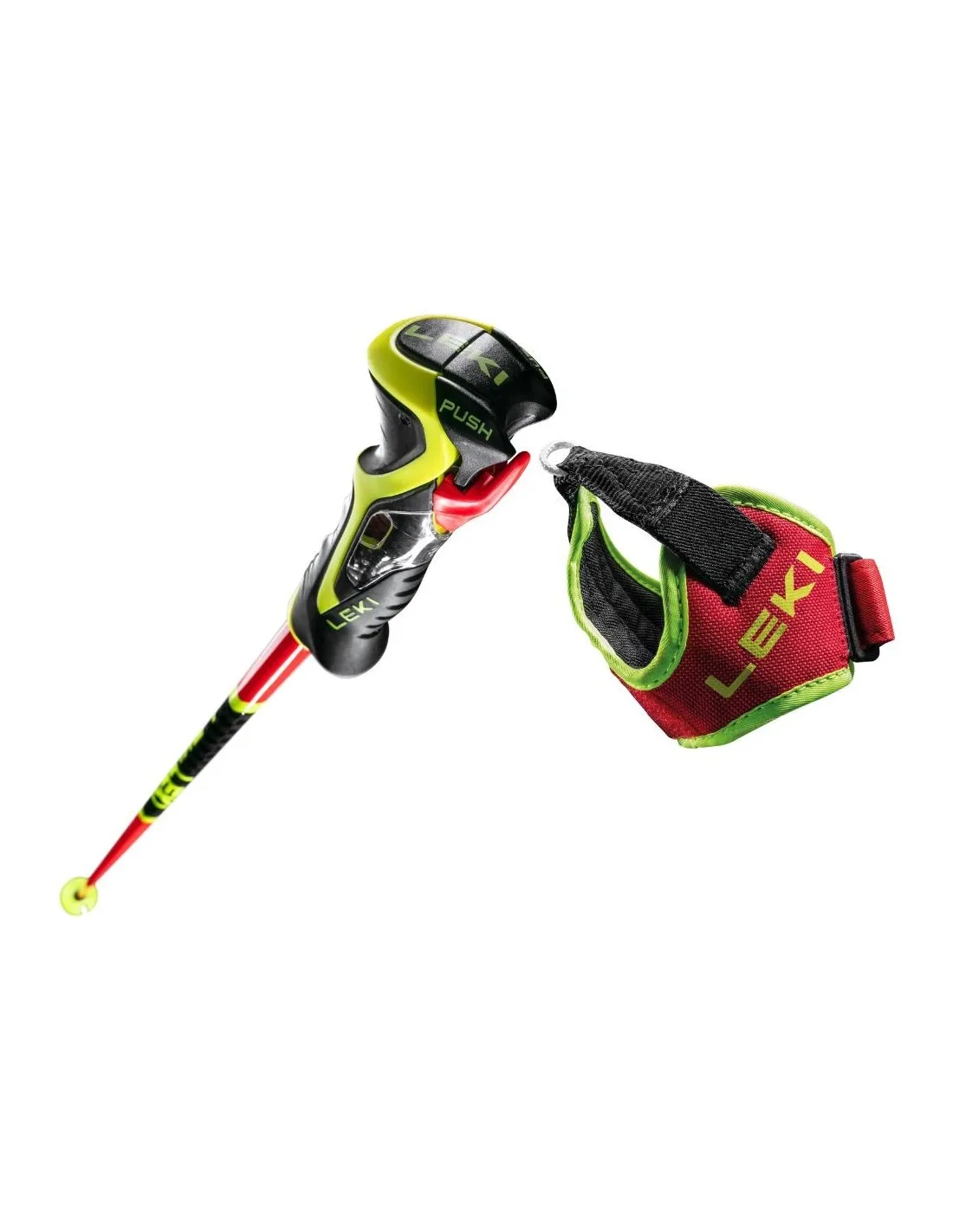 Bastoncini da sci Leki Venom SL 3D Bright Red / Black / Yellow