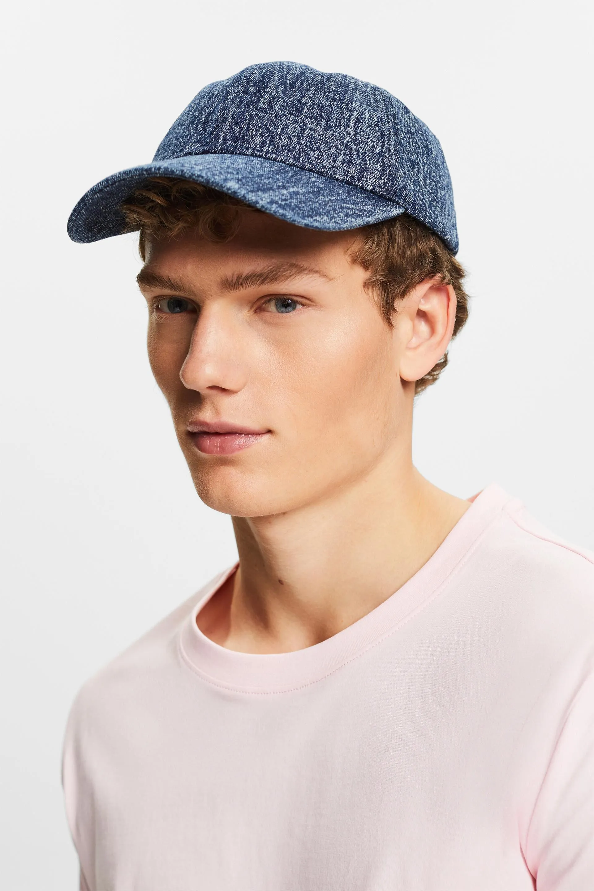 Berretto in denim lavaggio acido