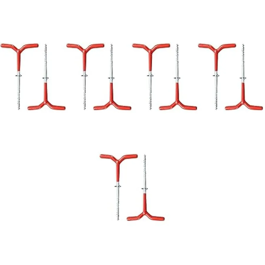 BESPORTBLE 10 Pezzi Trapano da Ghiaccio per Tenda da Pesca Accessori per Tende da Pesca Invernali Picchetti per Tende da Esterno