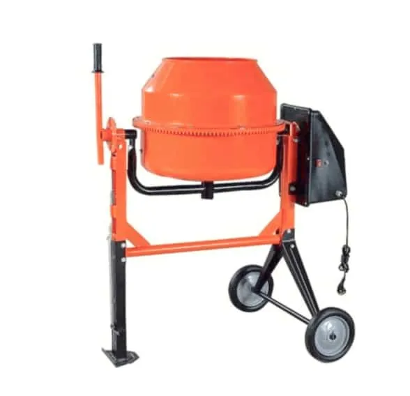 BETONIERA 120L 550W 240V IMPASTATRICE ELETTRICA MISCELATORE CEMENTO 2 RUOTE 126d 