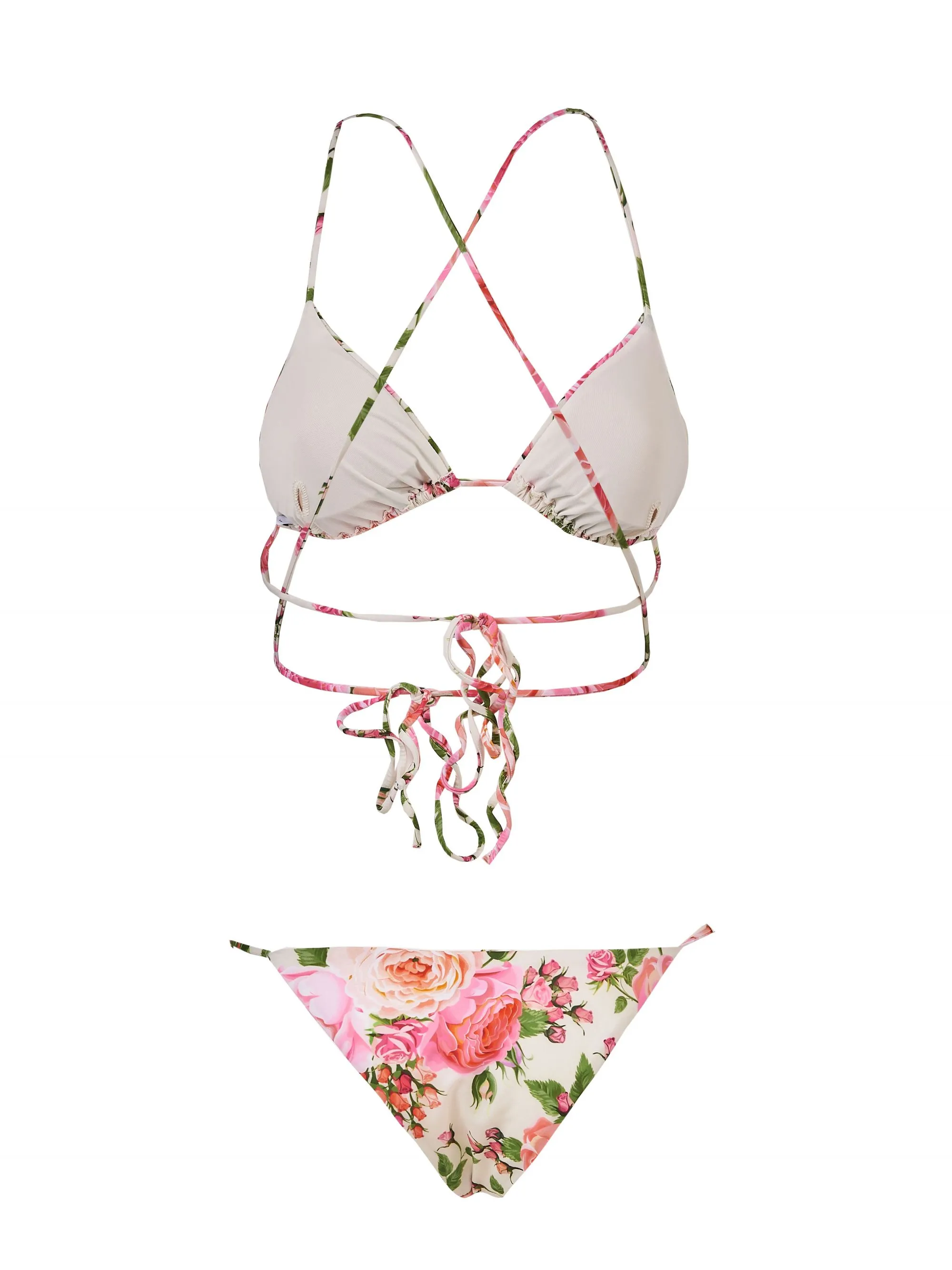 BIKINI TRIANGOLO IN TECHNO STAMPATO