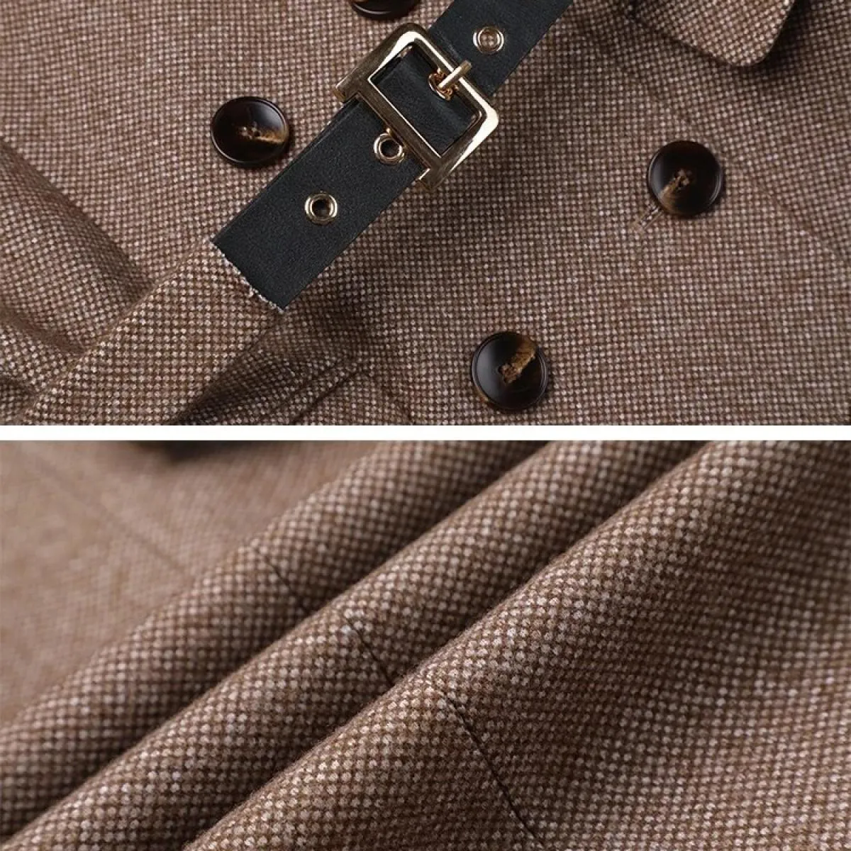 Blazer formale doppiopetto a maniche lunghe da donna Gay Khaki Office Ladies Giacca da lavoro da lavoro femminile per l'autunno