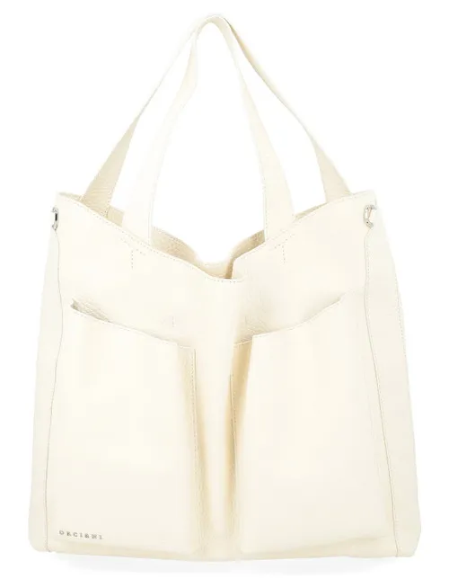 Borsa Orciani Buys Soft in pelle bianca