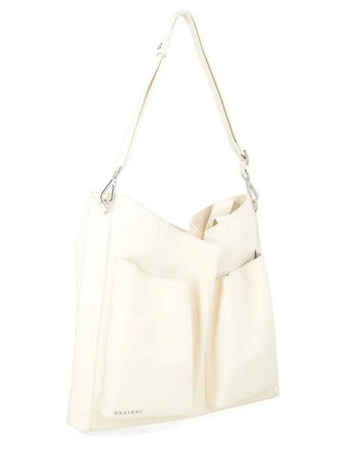 Borsa Orciani Buys Soft in pelle bianca