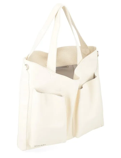 Borsa Orciani Buys Soft in pelle bianca