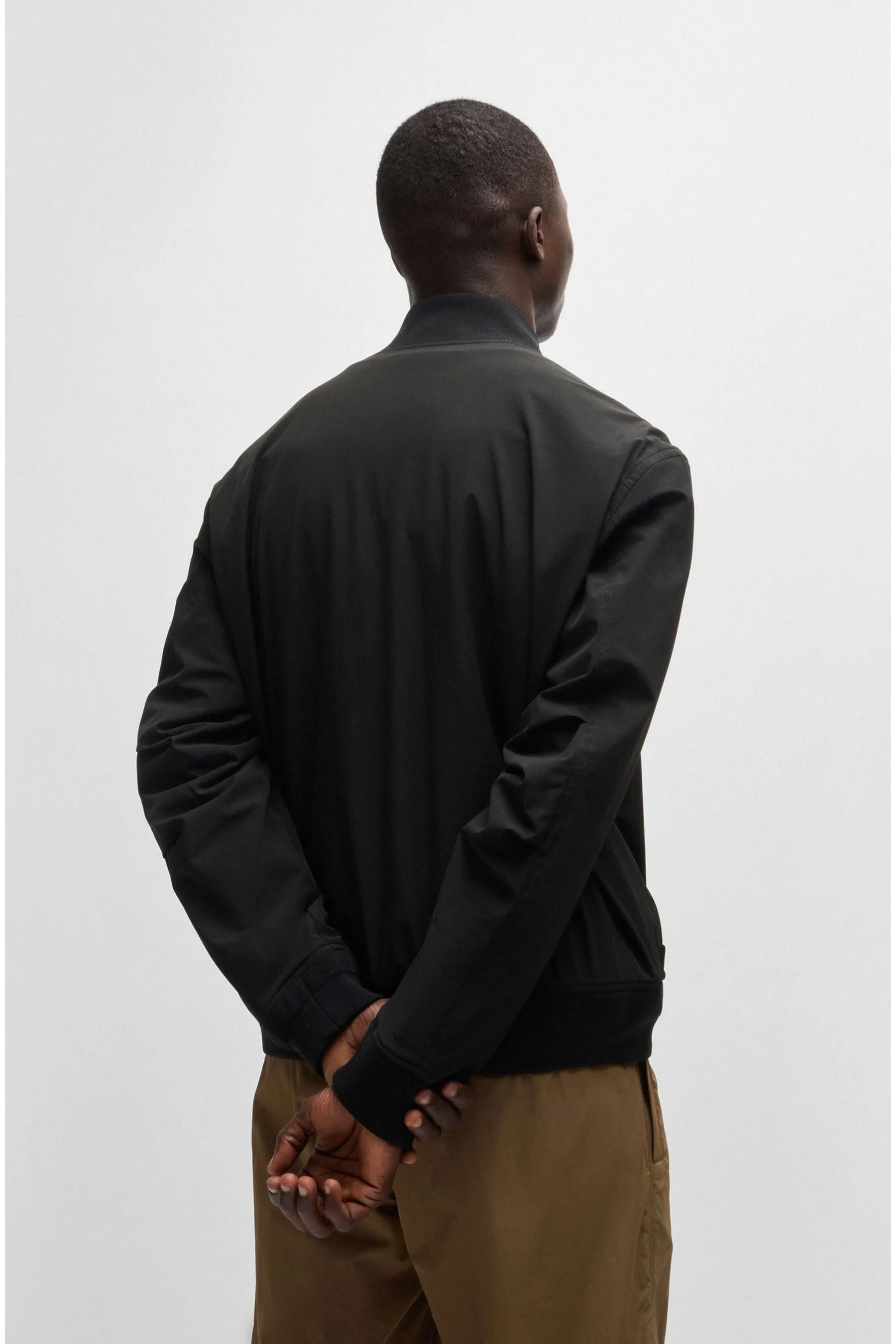 BOSS Giacca idrorepellente con tasca con zip sulla manica