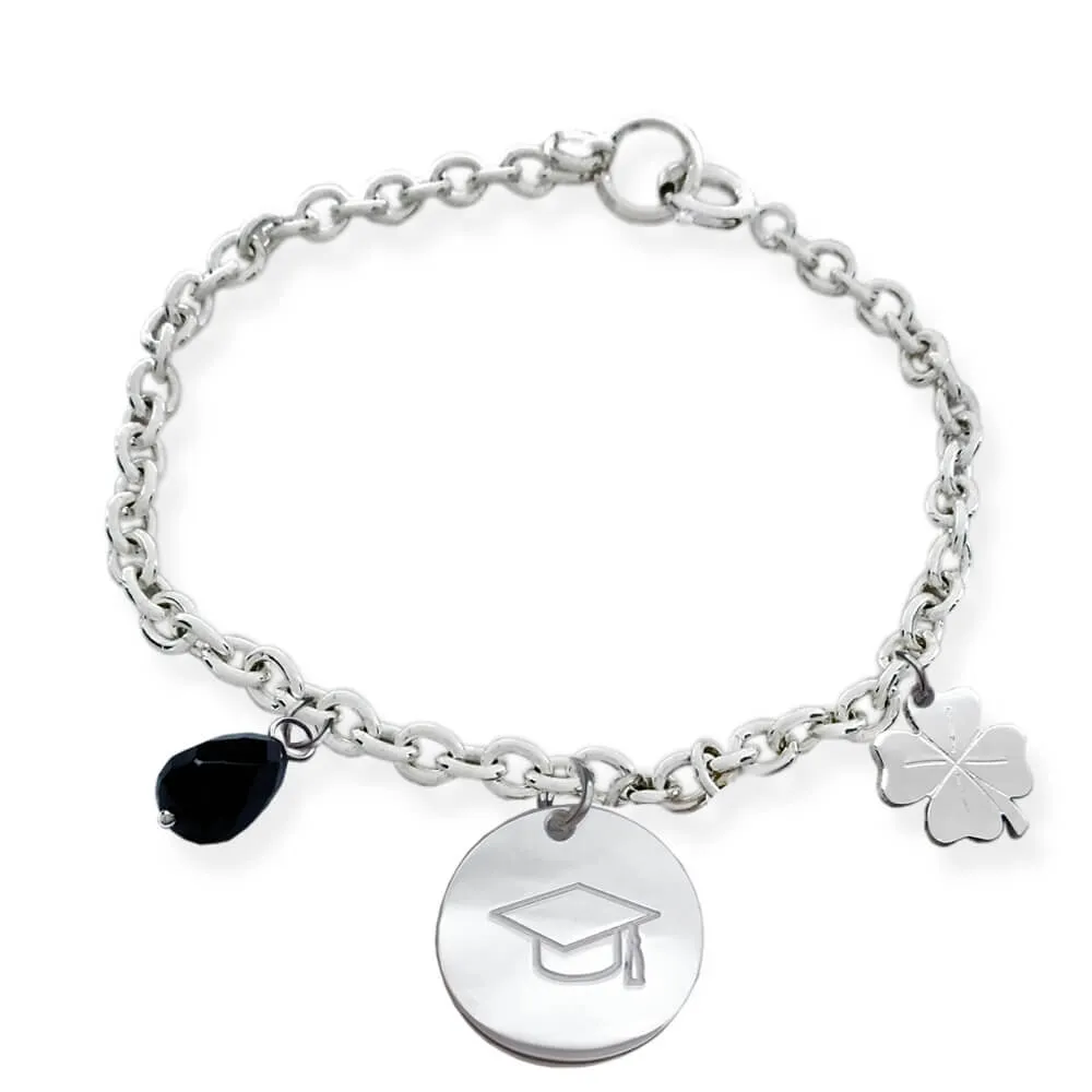 Braccialetto in argento 925. Regalo di Laurea