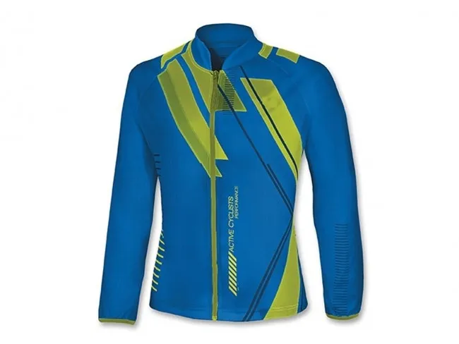 BRUGI MAGLIA CICLISMO UOMO ESTATE K24Y 922  BIKE BLUE