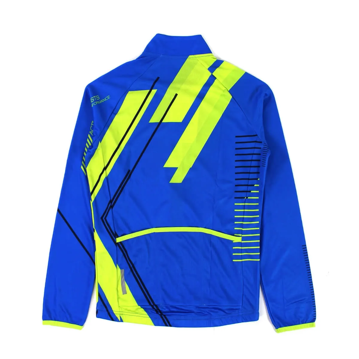 Brugi maglia tecnica full zip uomo azzurro/giallo