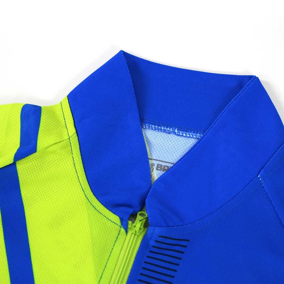 Brugi maglia tecnica full zip uomo azzurro/giallo