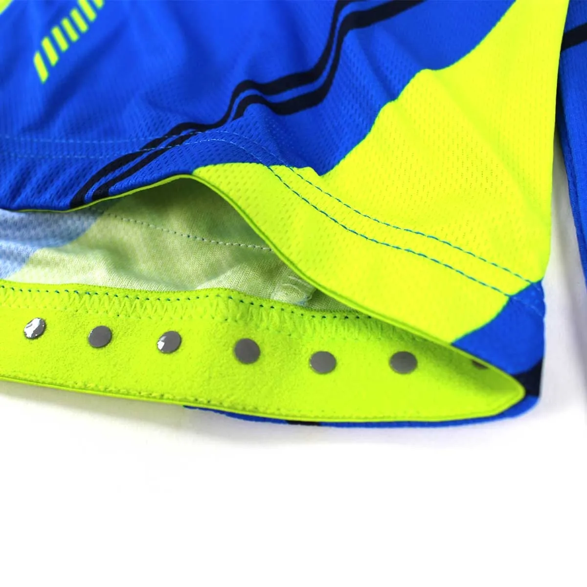 Brugi maglia tecnica full zip uomo azzurro/giallo