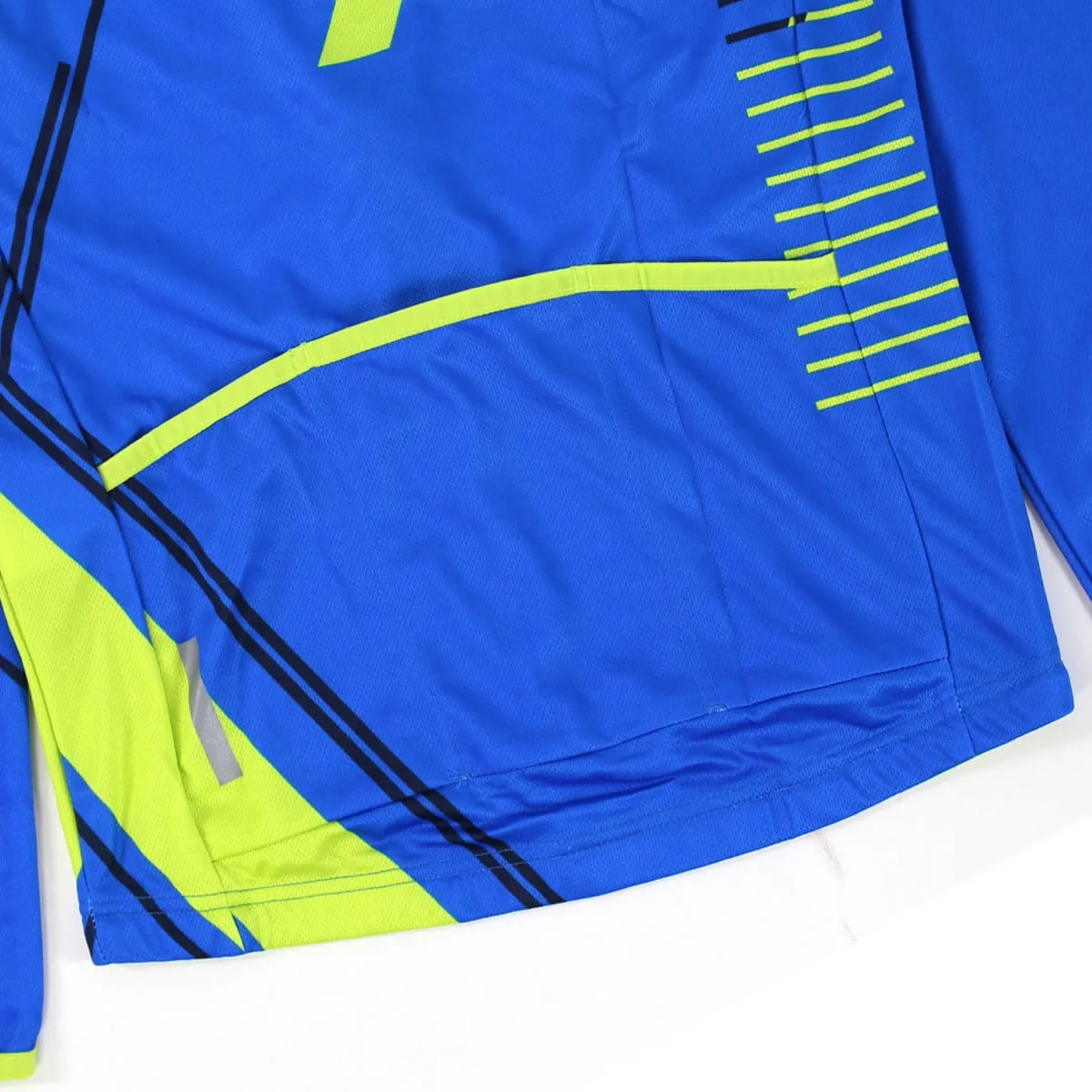 Brugi maglia tecnica full zip uomo azzurro/giallo