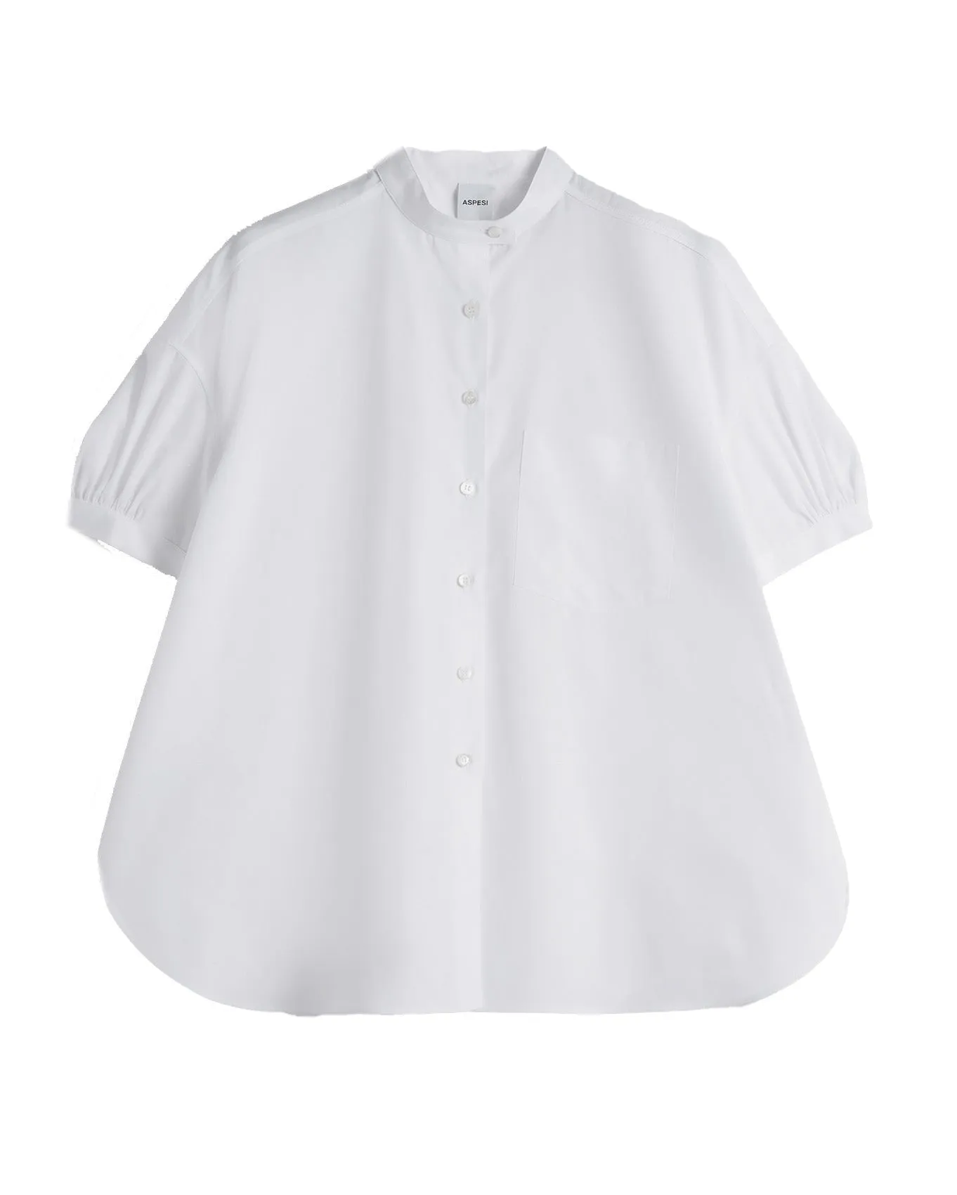 Camicia cotone bianca maniche a sbuffo