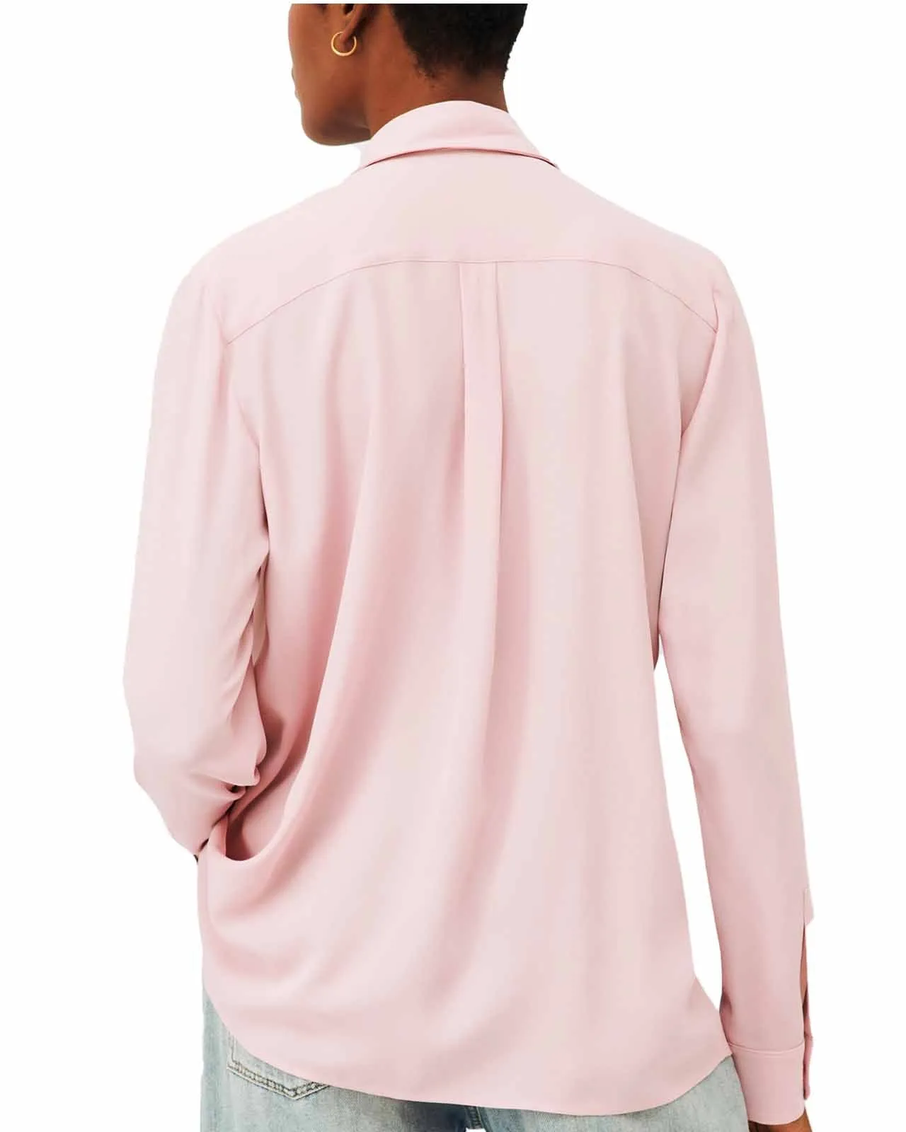 Camicia Ferrara seta rosa