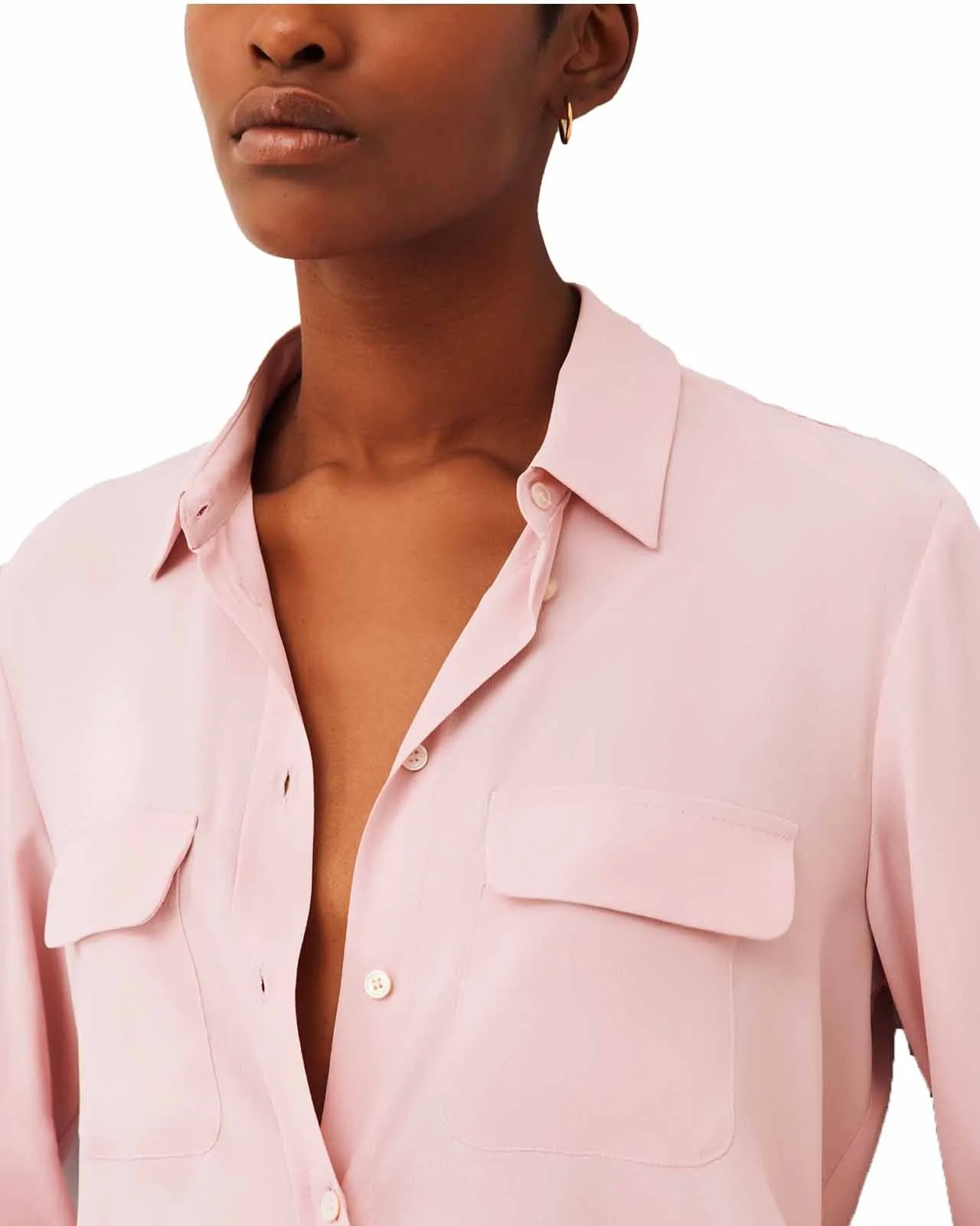 Camicia Ferrara seta rosa