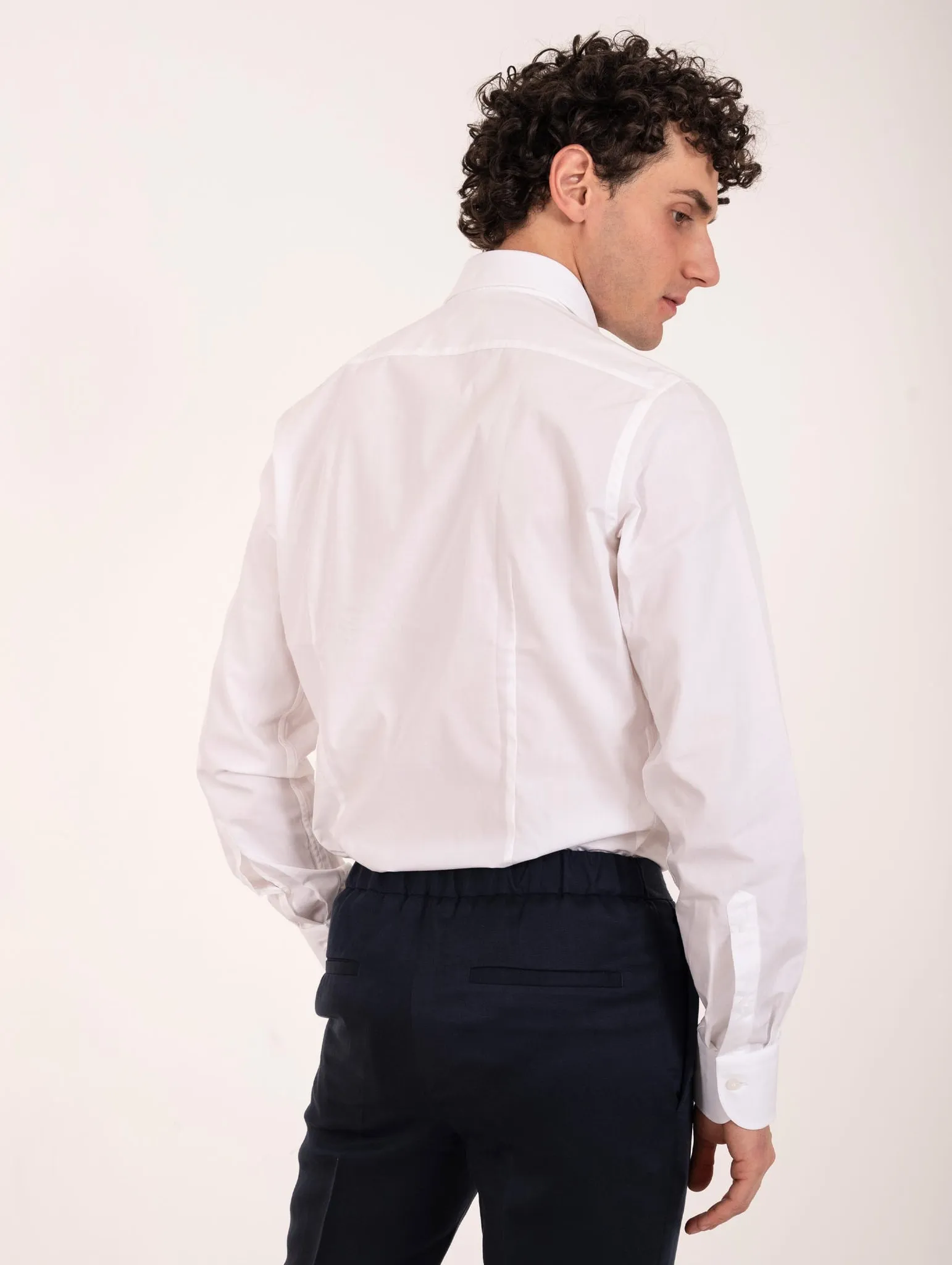 Camicia Four Stroke in Cotone Bianca