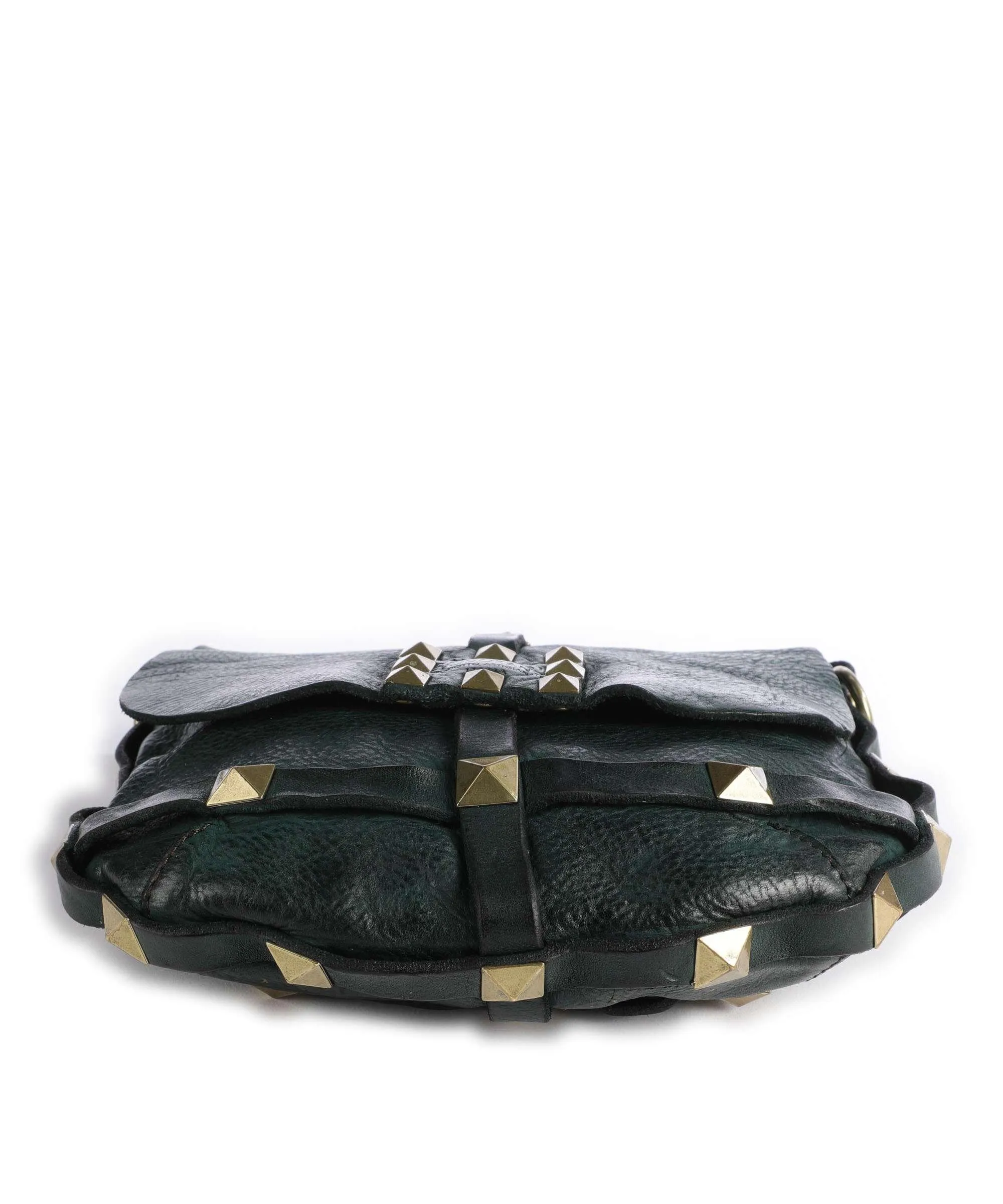  Campomaggi Prestige Borsa a tracolla pelle di vacchetta grana verde scuro  