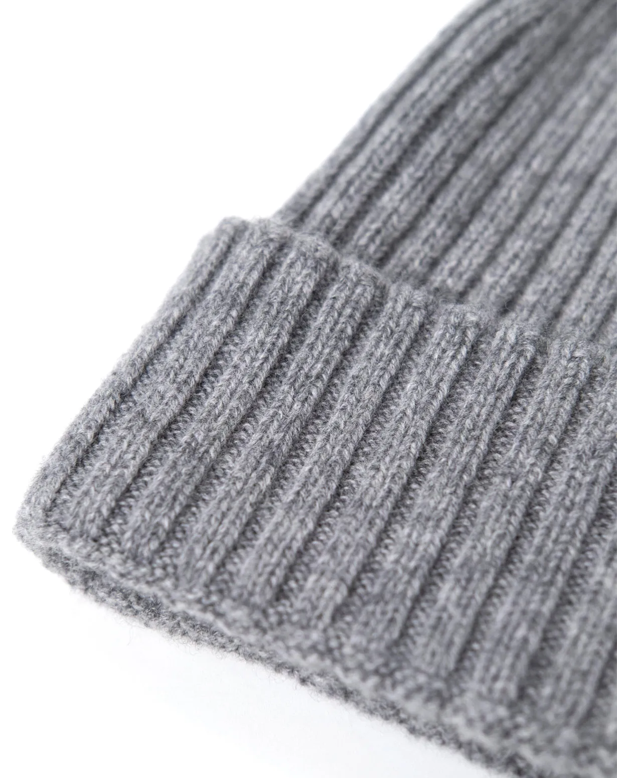Cappello Lana a Coste in Puro Cashmere