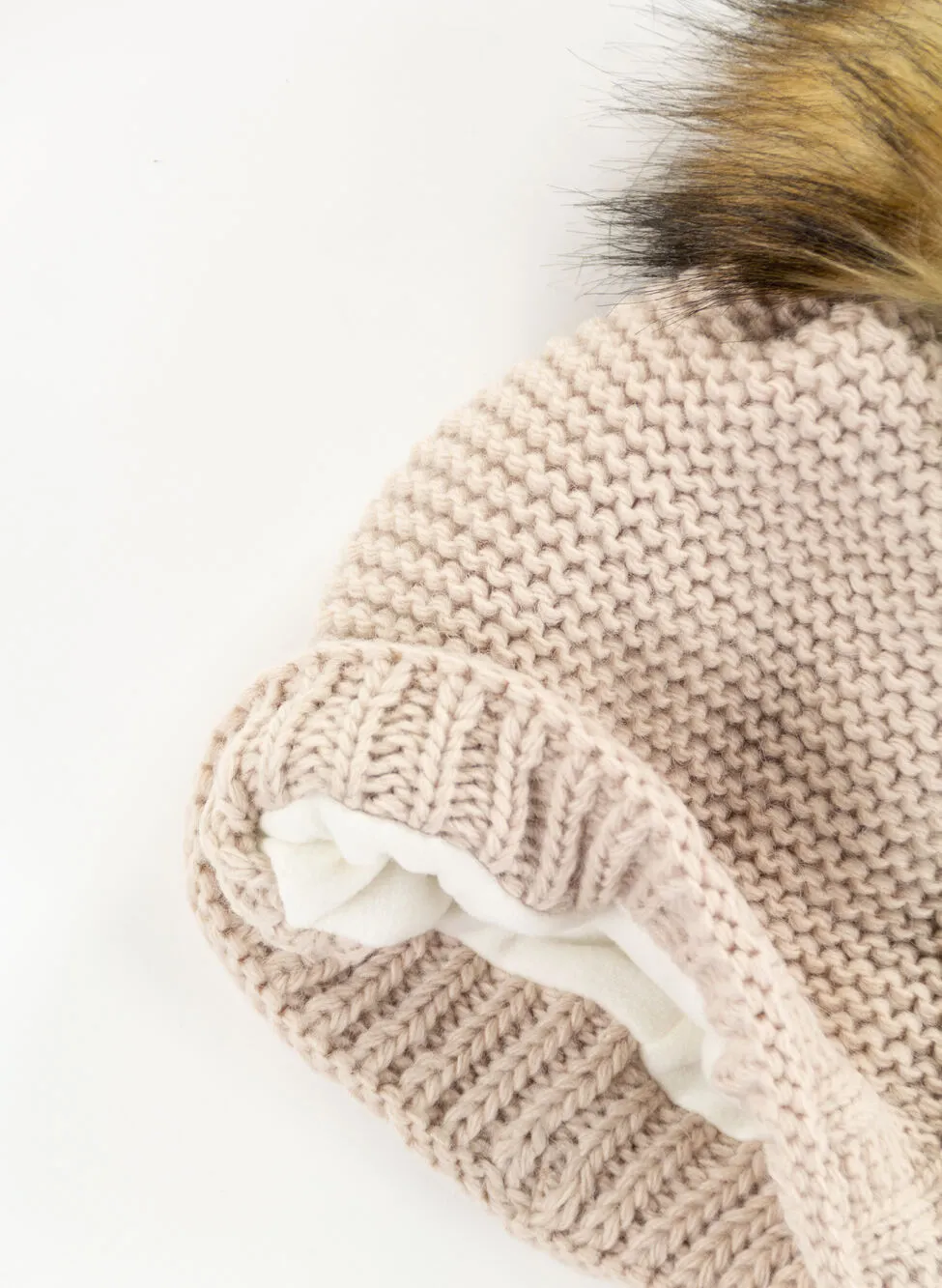 cappello ponpon pelo
