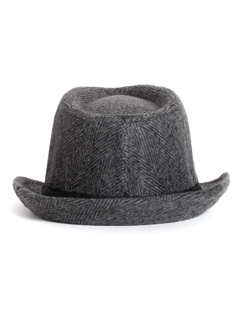 Cappello Uomo Hat Grigio Rigido Classico Rigato Microfantasia GIOSAL-CAP1003A