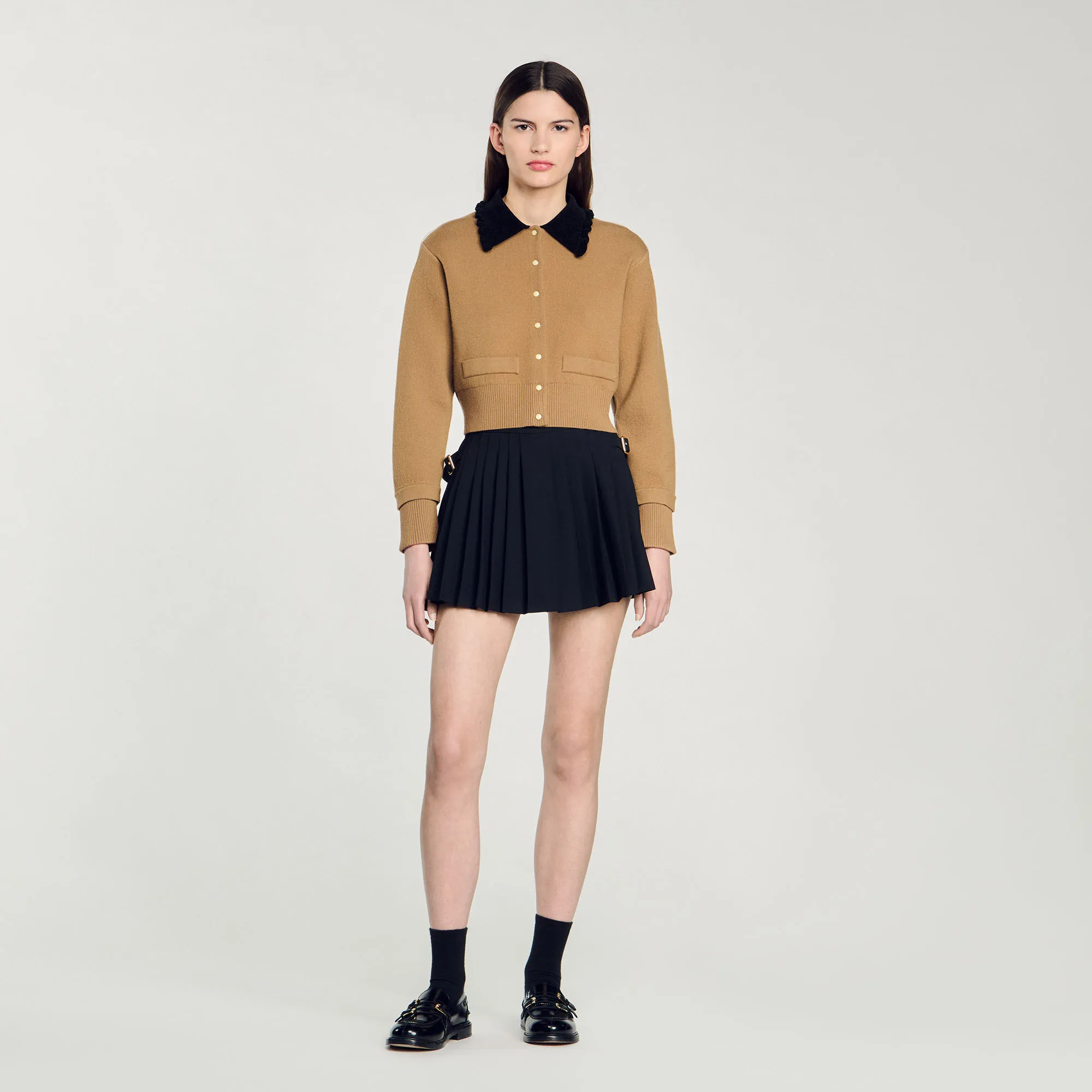 Cardigan-cappotto corto
