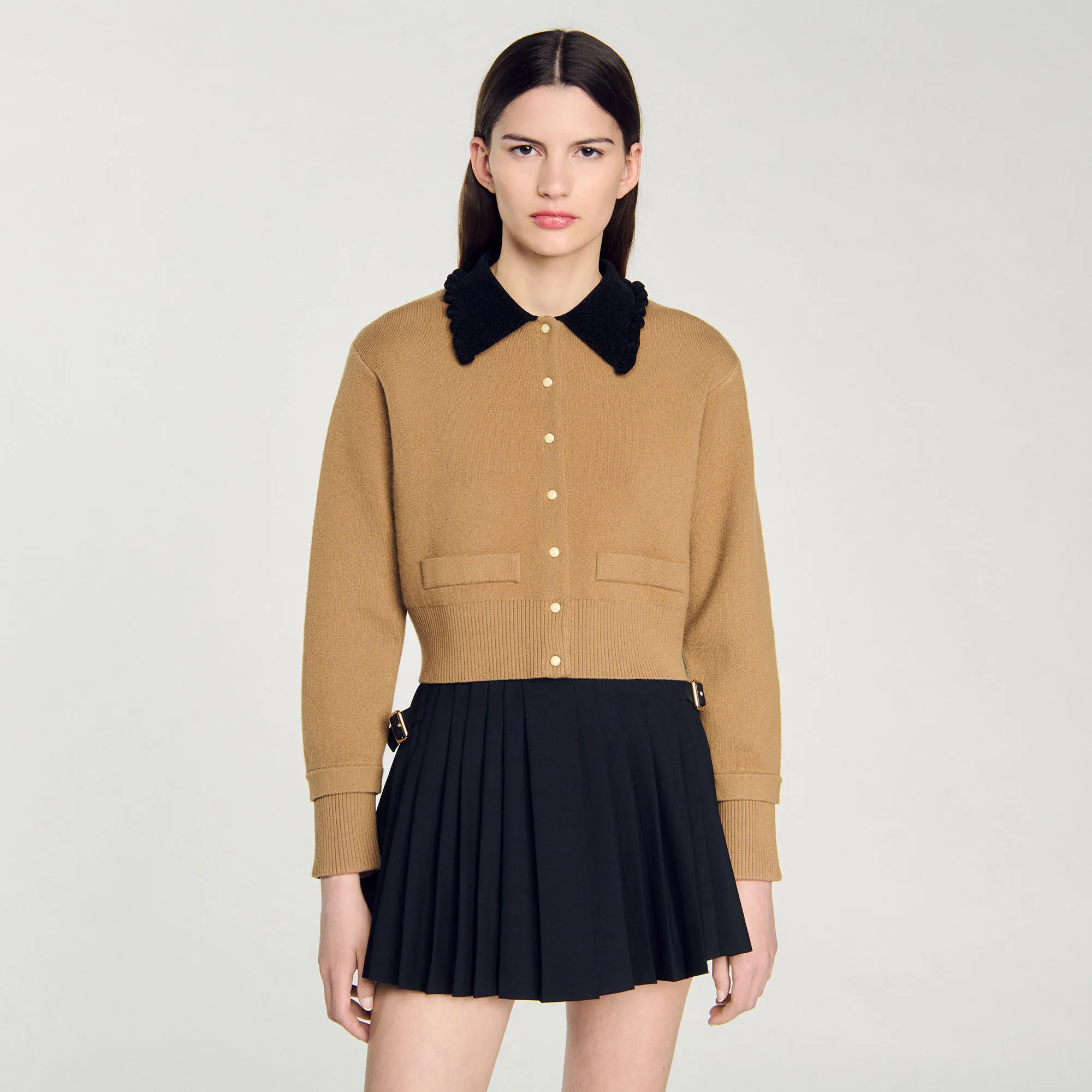 Cardigan-cappotto corto
