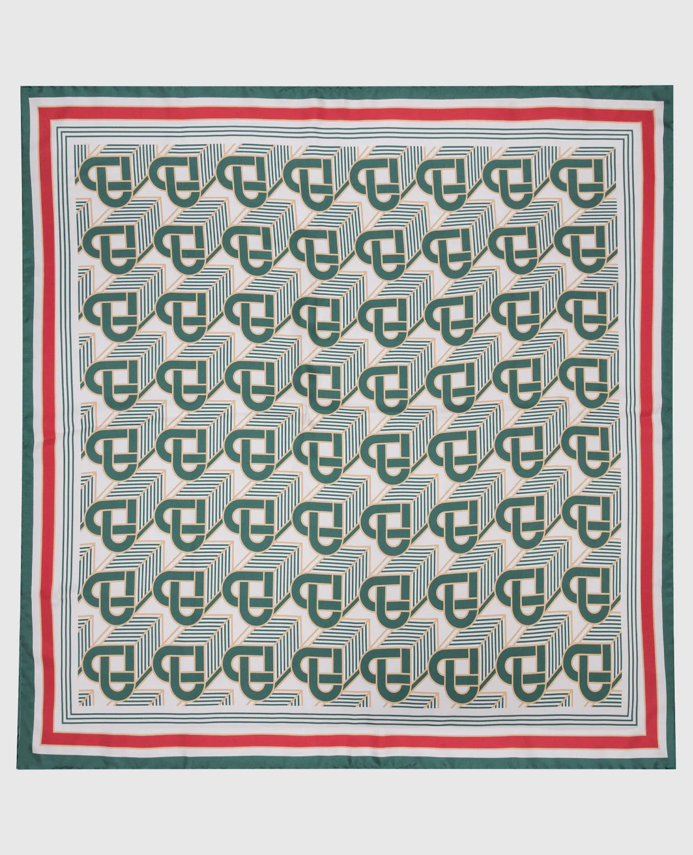 Casablanca Sciarpa in seta con monogramma cuore AF23ACC05308
