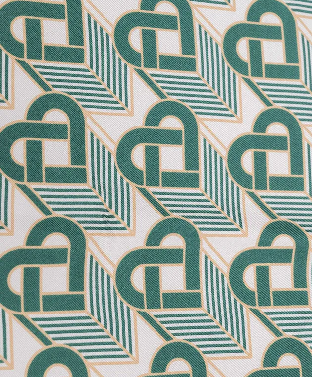 Casablanca Sciarpa in seta con monogramma cuore AF23ACC05308