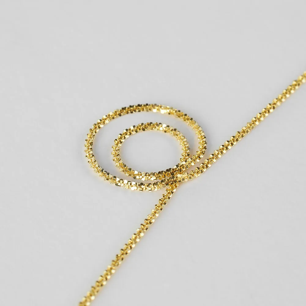 Catena Colette Oro Giallo 375/1000 Maglia Criss-cross 42 cm 1426730
