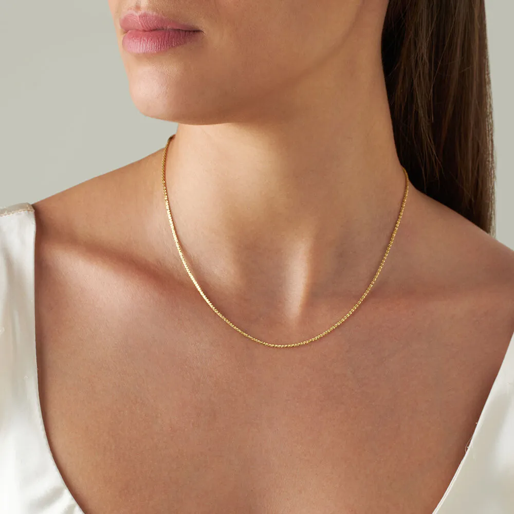 Catena Colette Oro Giallo 375/1000 Maglia Criss-cross 42 cm 1426730