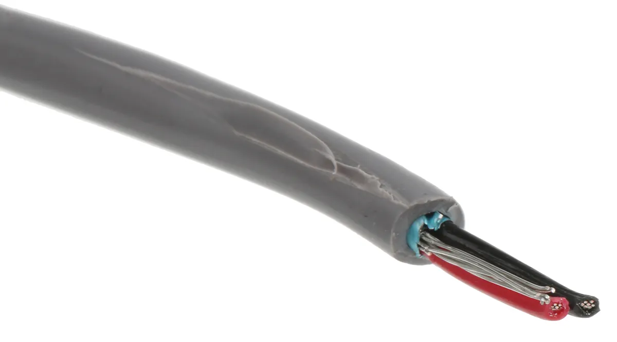 Cavo dati Alpha Wire Grigio, 1 coppia, 24 AWG, 300 V