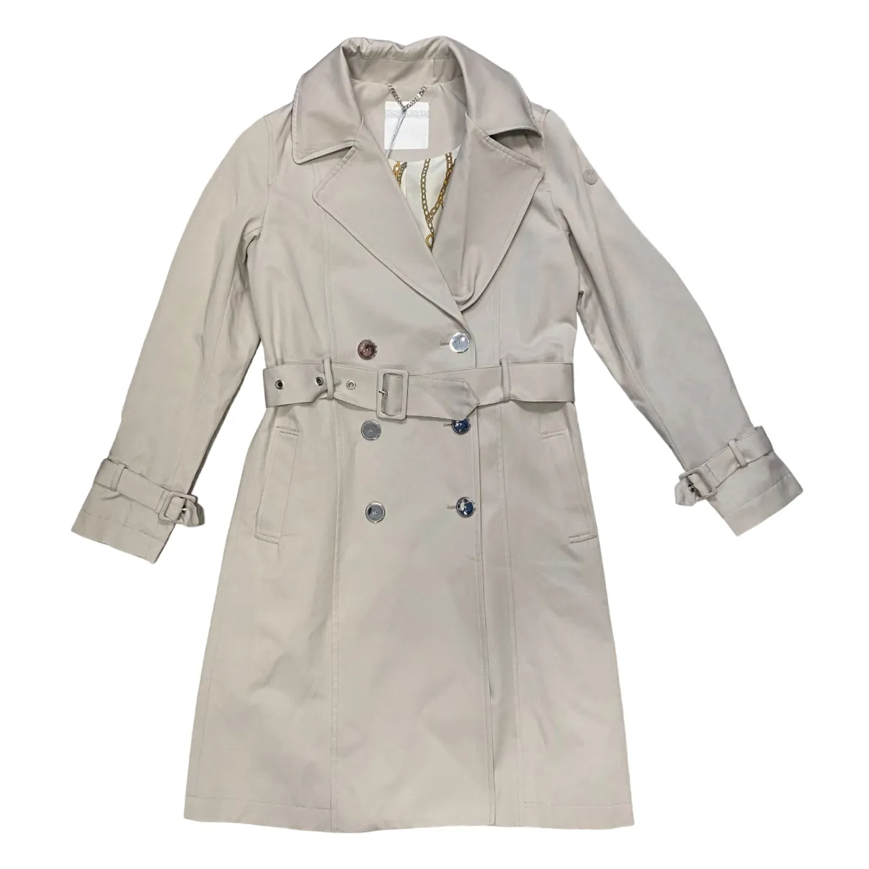Censured giacca Trench a doppiopetto da donna GWC173TCPY4 02 ghiaccio