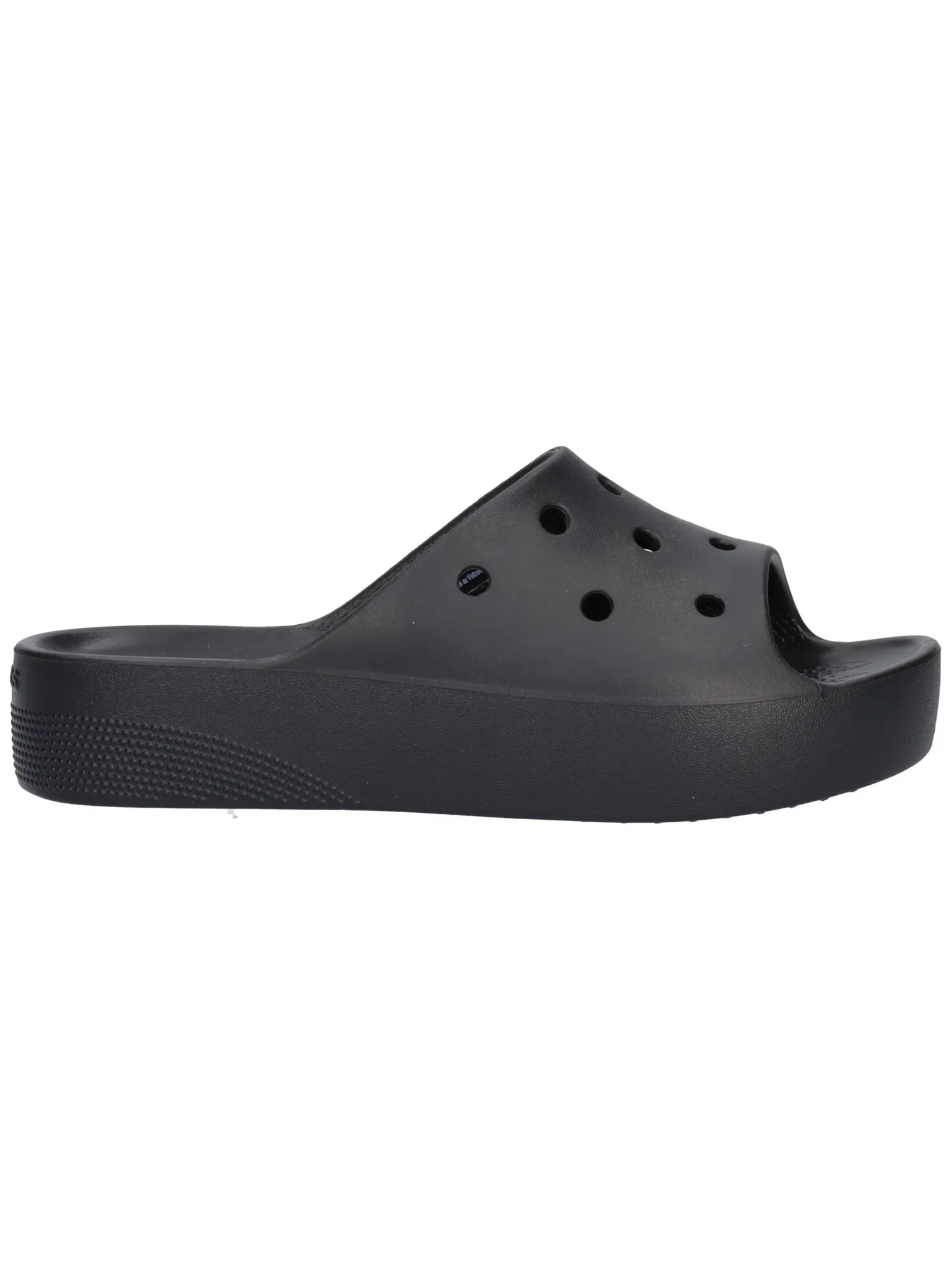 Ciabatta platform Crocs da donna nera