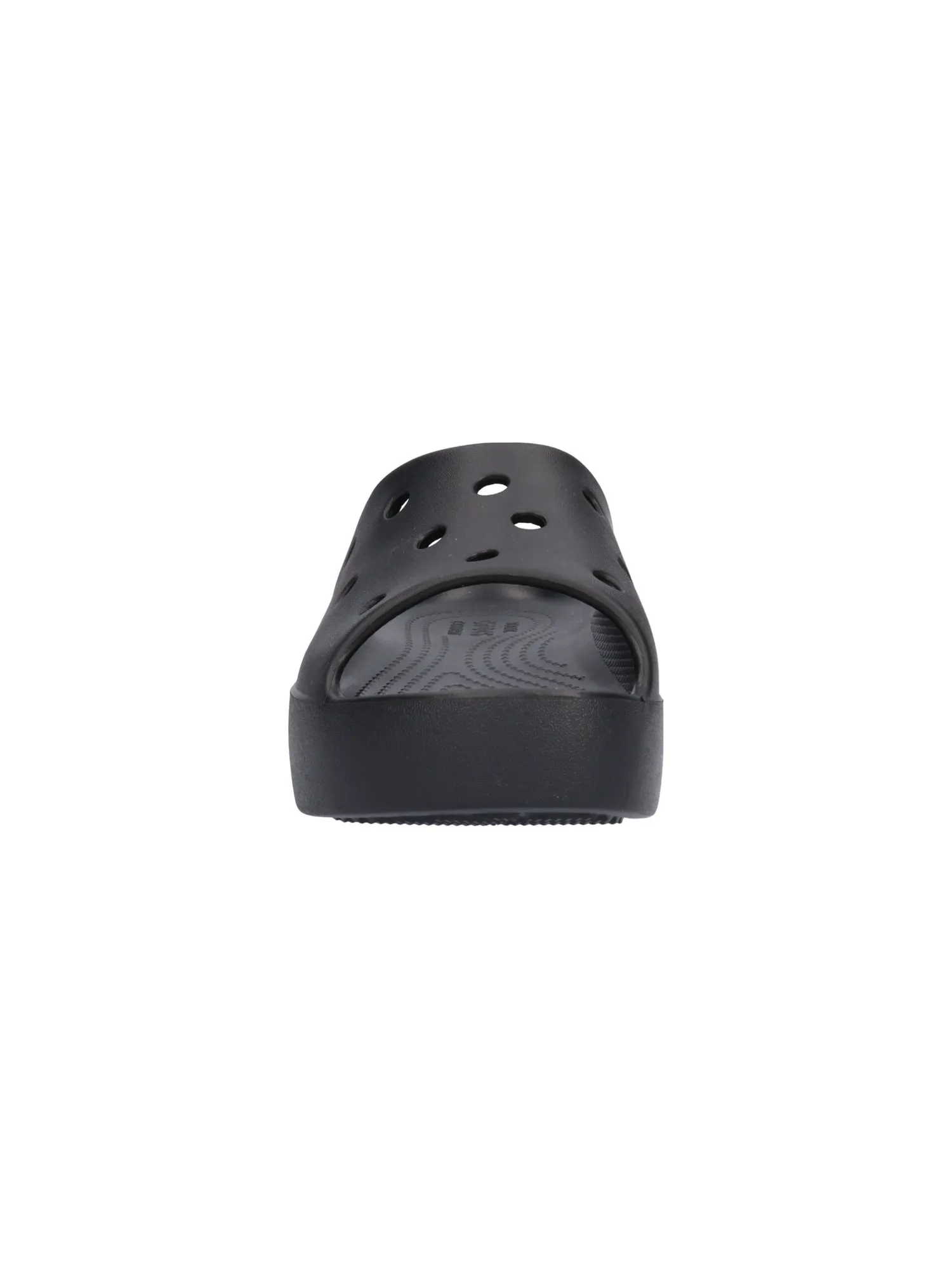 Ciabatta platform Crocs da donna nera