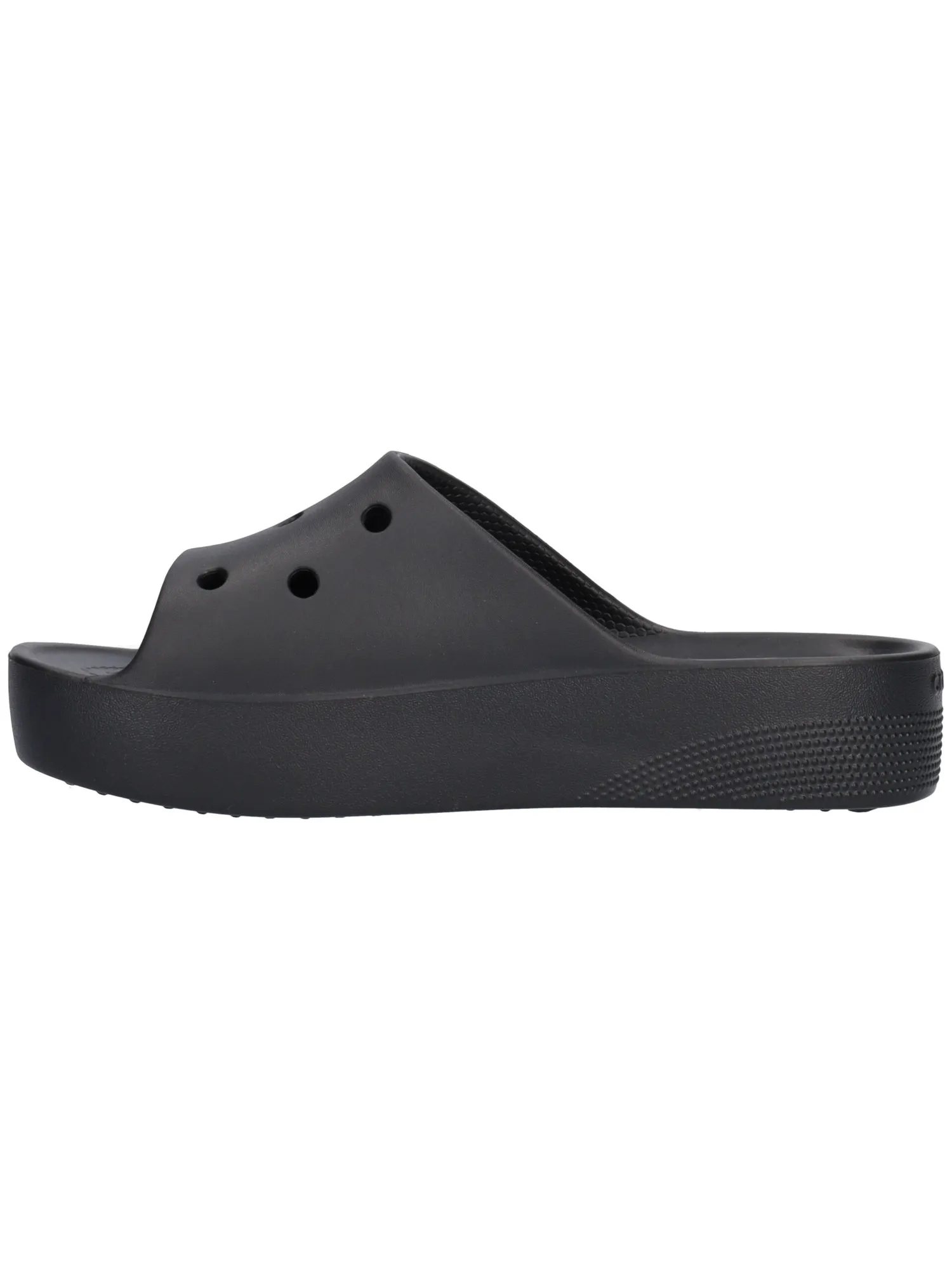 Ciabatta platform Crocs da donna nera