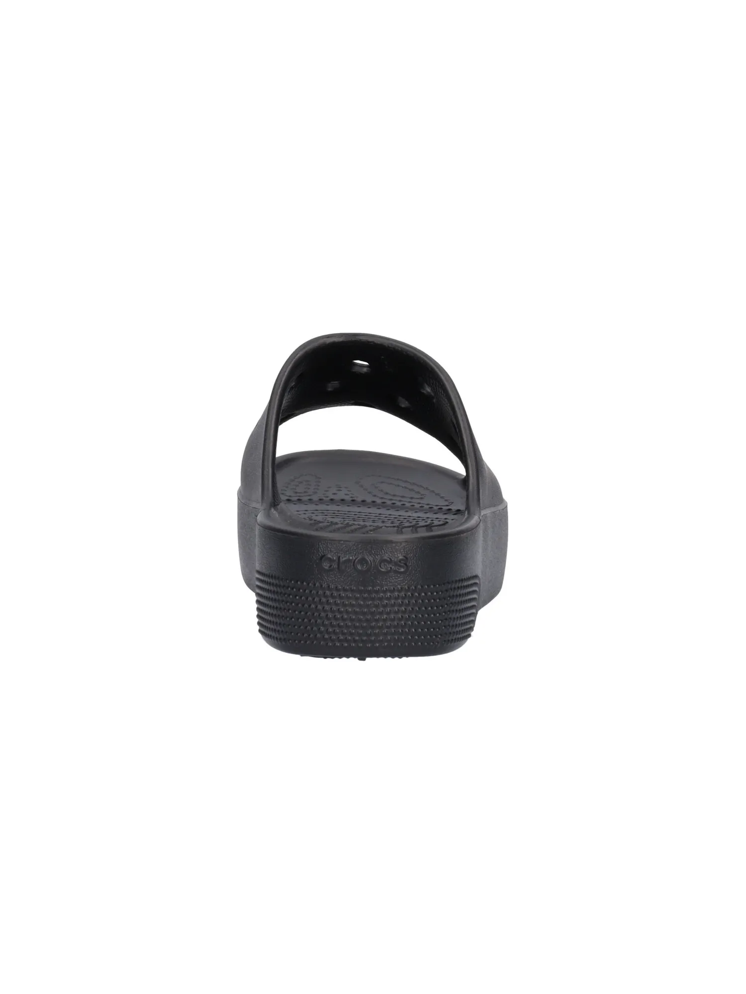 Ciabatta platform Crocs da donna nera