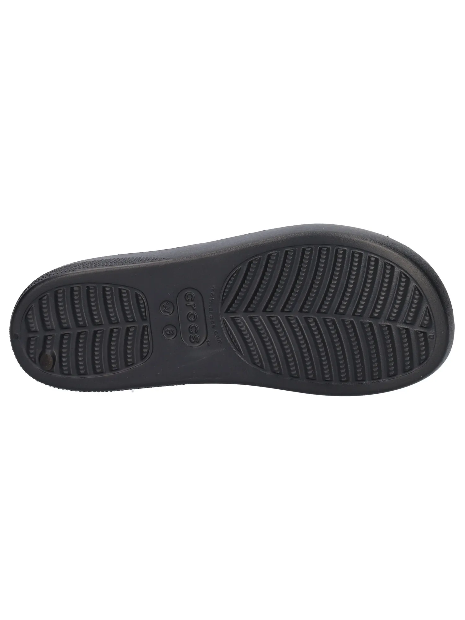 Ciabatta platform Crocs da donna nera