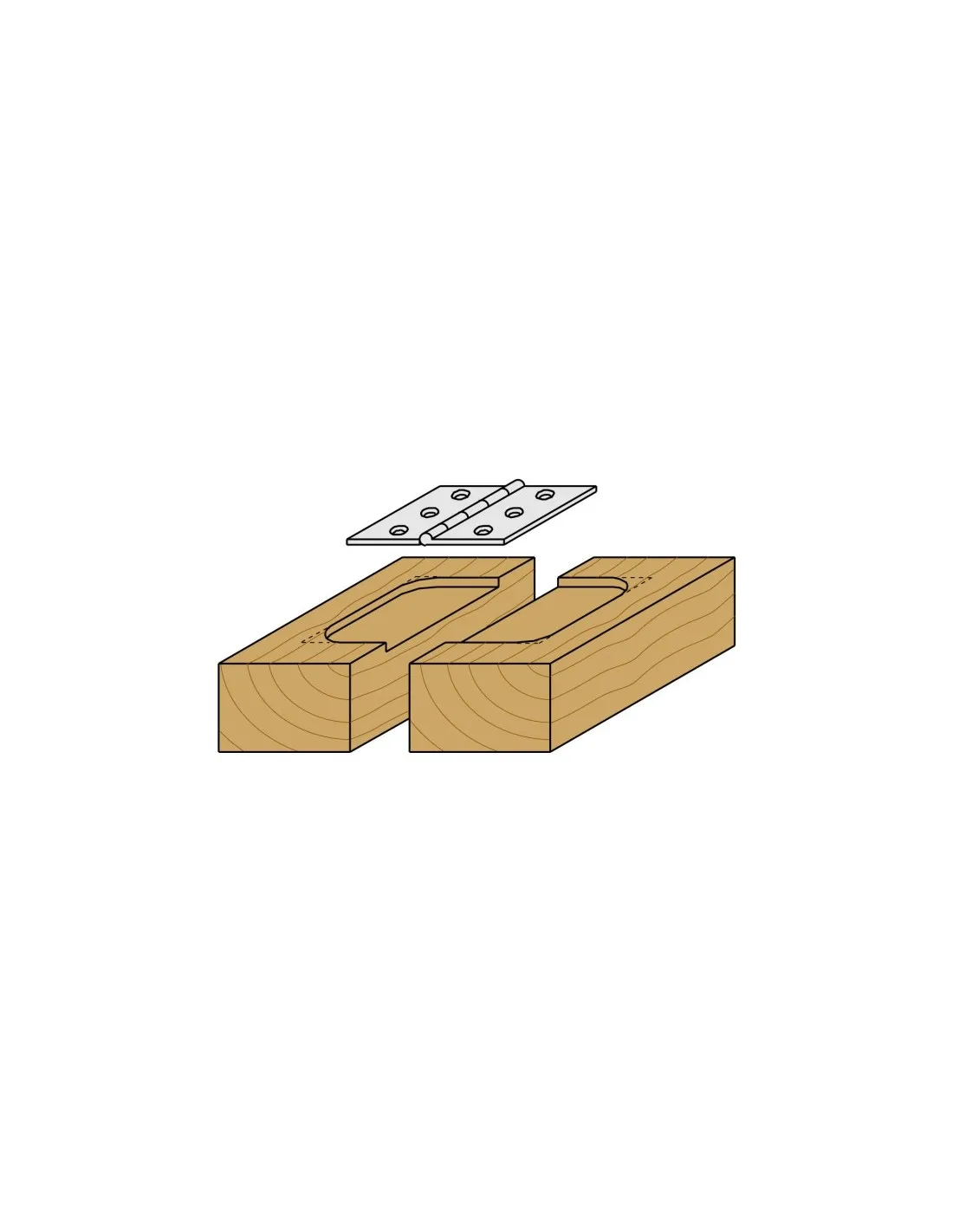 CMT 901.190.11 FRESA PER LEGNO PER MORTASARE  D19mm