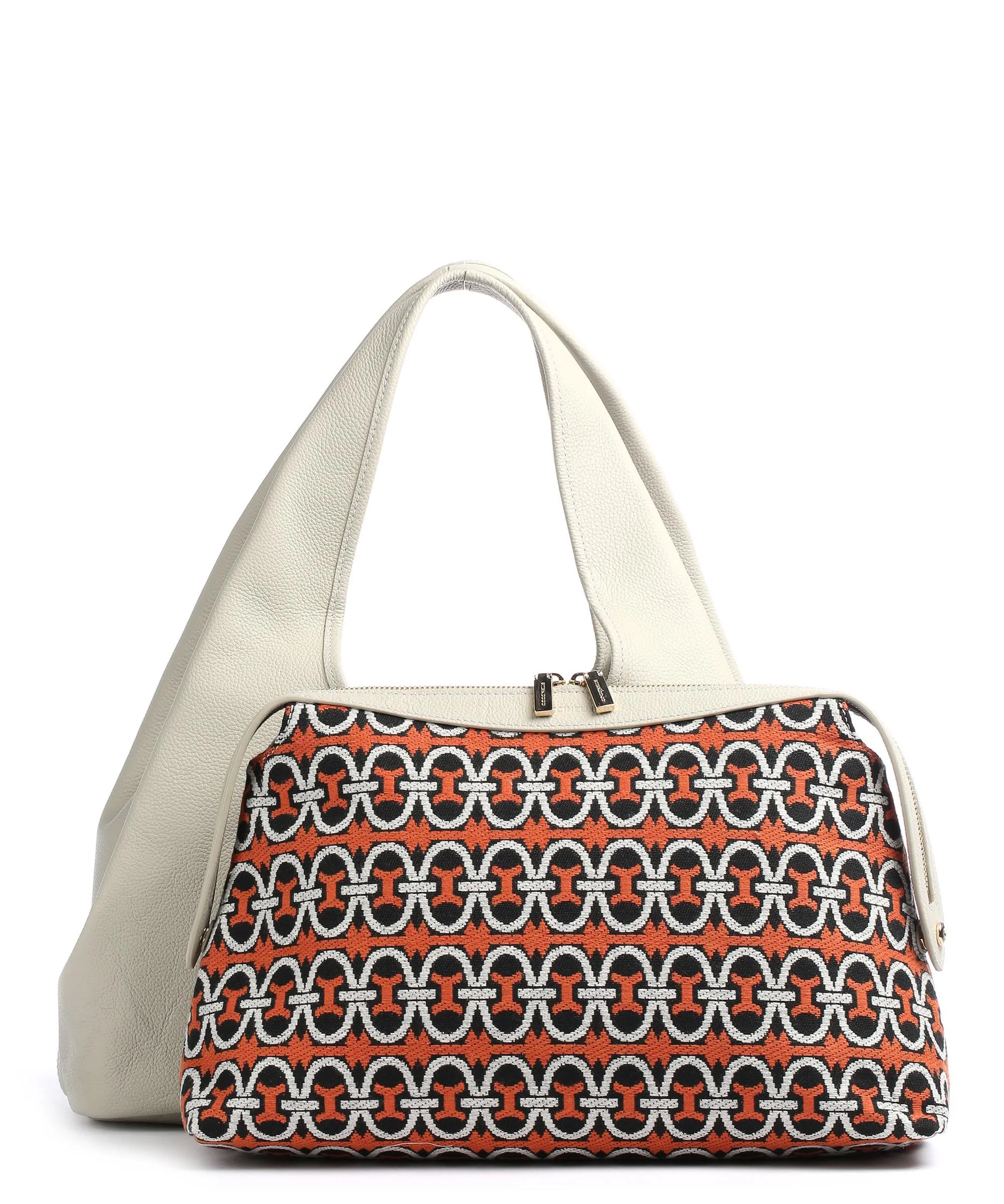  Coccinelle Bianca Borsa hobo nappa pelle grigio chiaro  