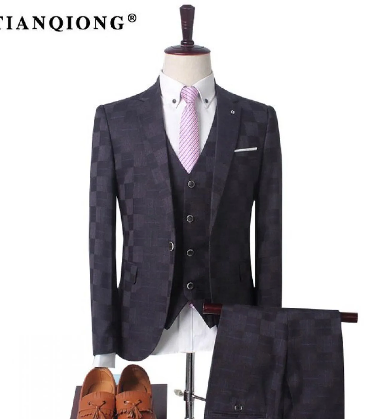 Completi casual da uomo daffari da uomo Completi da uomo  da uomo Tre pezzi Gilet maschile  blazer  pantaloni Cappotto Giacc